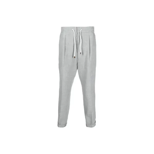 BRUNELLO CUCINELLI SS23 Повседневные брюки Мужские Светло-серые