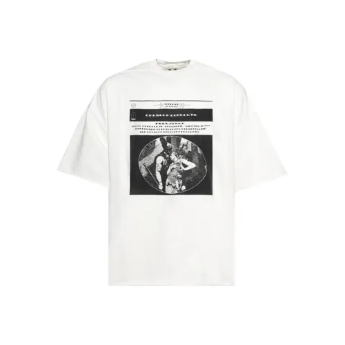 Rick Owens DRKSHDW SS25 T-Shirt Унисекс Белый
