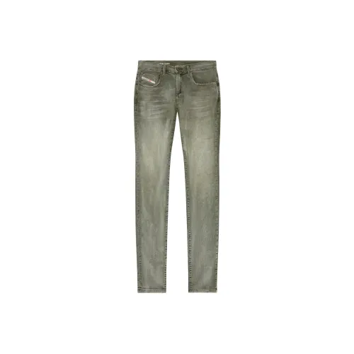 DIESEL Green Men's Jeans DIESEL Зеленые Мужские Джинсы