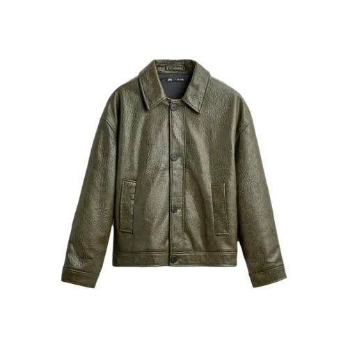 ZARA Мужские кожаные куртки