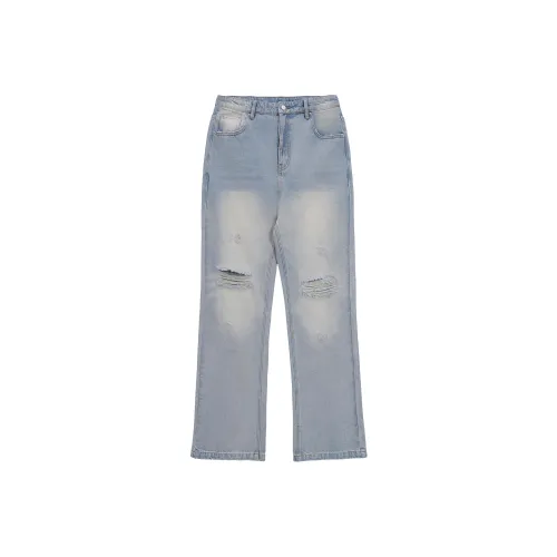 ANYWEARSTU Blue Unisex Jeans ANYWEARSTU Синий Унисекс Джинсы