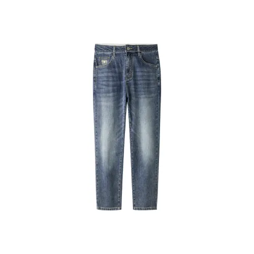 HLA Power Young Series Джинсы Мужские Синий Серый DENIM GRADIENT