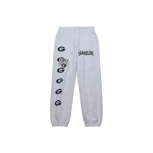 Travis Scott X Mitchell Ness Вязаные спортивные штаны унисекс серые