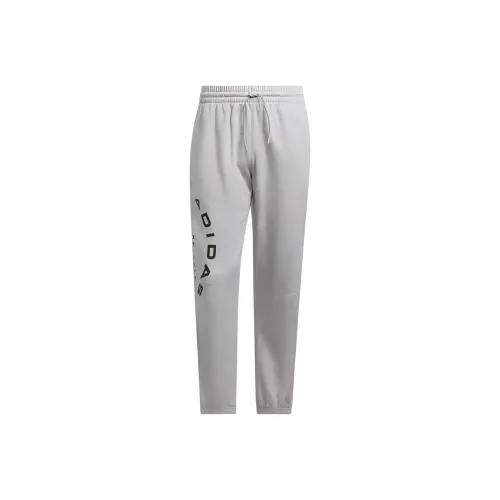 Adidas Select Foundation FLEECE PANTS Вязаные спортивные штаны Мужские Средне-серый Черный