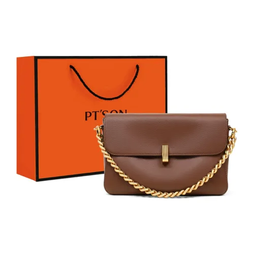 PT'SON Синтетическая кожа Подмышечная сумка через плечо средний размер женский кофе