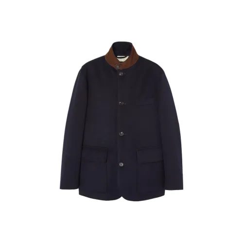 Loro Piana Морской Синий Мужские Куртки