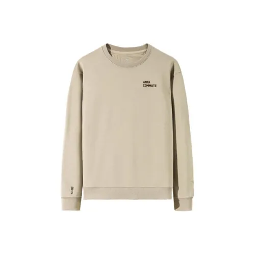 ANTA ZONGXUNXILIE Толстовка Мужской Кремовый Кофейный
