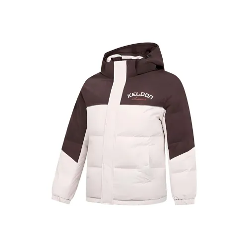 QIAODAN Sports Life Collection Пуховик Мужской Лунный камень Ван Дайк Браун