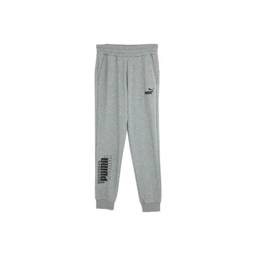 PUMA POWER Логотип Тренировочные брюки TR Cl Вязаные Тренировочные брюки Мужские Серые