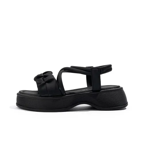 Babaya Slip-resistant Abrasion-resistant Rebound-resistant Low Top Children's Sandals Black Teenagers Бабая Противоскользящие Устойчивые к истиранию Устойчивые к отскоку Низкие Сандалии для детей Черные Подростки