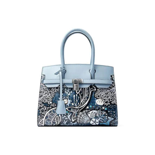 Roberta Di Camerino Сумка из синтетической кожи большая женская океан синий