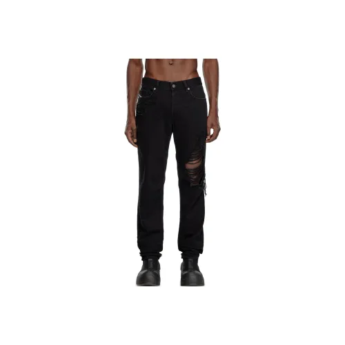 DIESEL Темно-черные Мужские Джинсы