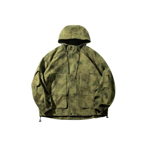 MAURRGOOU Куртки и пальто Мужской Камуфляж