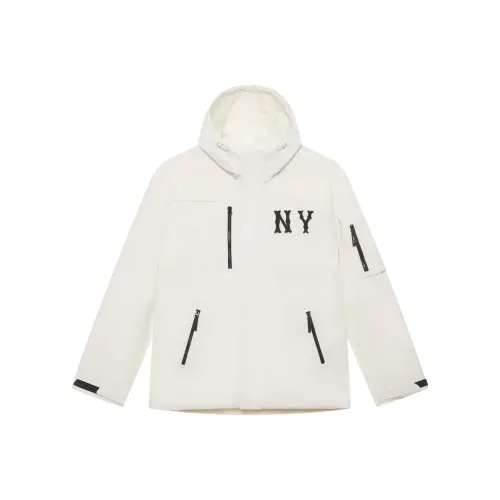 Mlb Base Logo New York Yankees Basic Collection 24FW Куртка Унисекс Linen Cream