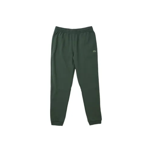 LACOSTE Вязаные тренировочные брюки мужские темно-зеленые