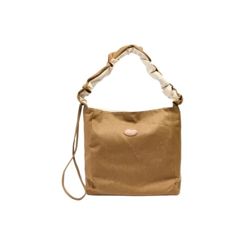 Three Blessings Canvas Bag Shoulder Bag Medium Women's Khaki Camouflage Green