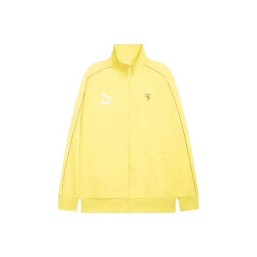 PUMA Scuderia Ferrari RaceICONIC T7 FW24 Куртки и Пальто Мужской Speed Желтый