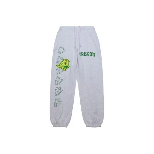 Travis Scott X Mitchell Ness Вязаные спортивные штаны унисекс серые