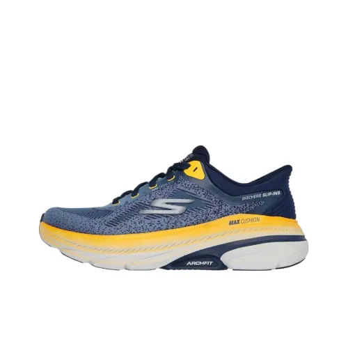 Skechers MAX CUSHIONINGARCHFIT 2,0 Низкие Беговые Кроссовки Мужские Синие