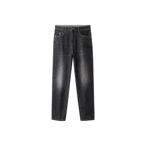 HLA JEANS Мужской Черный Джинсовый Градиент