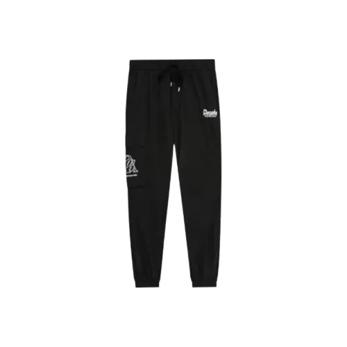 DEGAIA Вязаные тренировочные брюки мужские черные