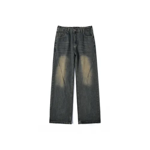 GEOFFREY B. SMALL Джинсы Унисекс Винтаж Синий