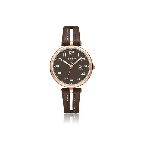 JULIUS JL Кварцевый механизм Женские часы Черный циферблат