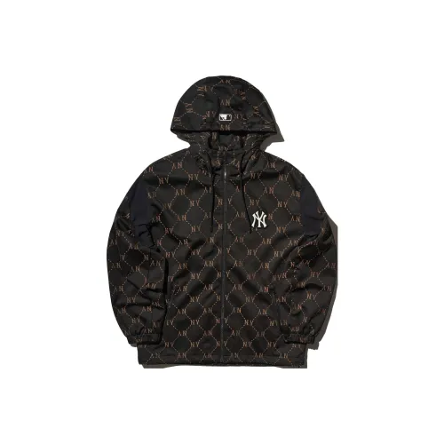 Mlb Base Logo Dia Monogram JQD Тренчкот Унисекс Черный