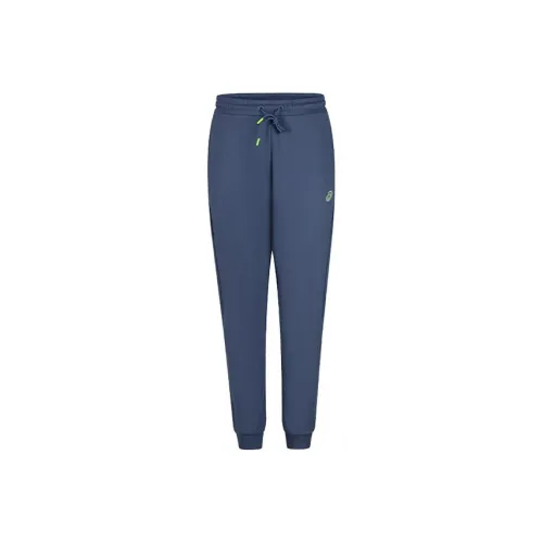 Asics Вязаные тренировочные штаны мужские серо-синие