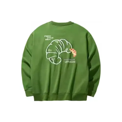 ANTA Sports Lifestyle Collection Lifestyle Collection Свитшот Унисекс Горячий зеленый цвет