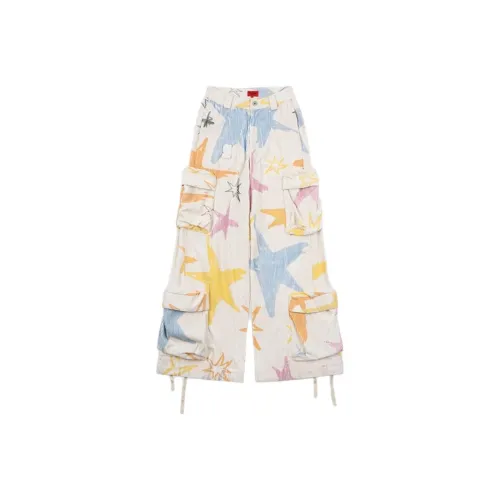 GOOD BAI GOODEES Series Бежевые унисекс брюки с карманами