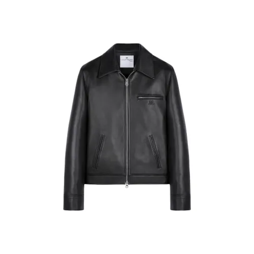 COURREGES Кожа Куртка Мужская Черная