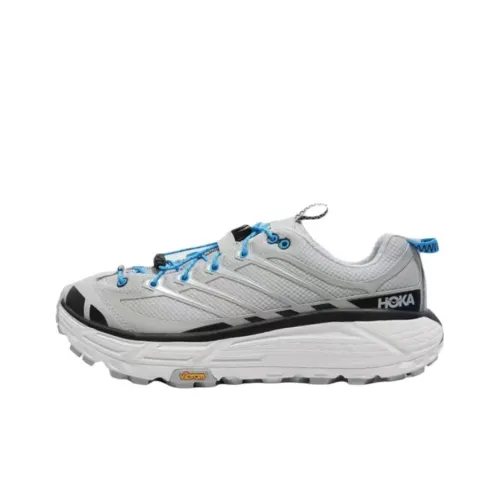 HOKA ONE ONE Mafate Three 2 Устойчивые к истиранию Низкие Кроссовки для Трейла Бег Повседневный Кроссовки Унисекс Серый