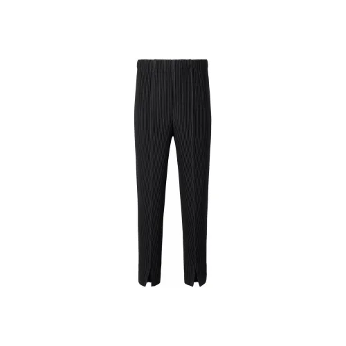 Homme Plissé Issey Miyake Повседневные брюки Мужские Черные