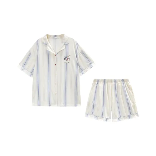 GUKOO Пижамный комплект женский серый синий