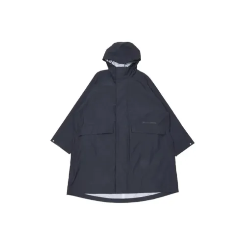 New Balance MET24 С капюшоном Длинный Куртка Куртки Пальто Мужской Морской синий