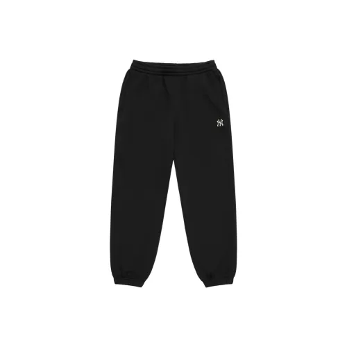 Mlb Base Logo New York Yankees Basic Collection 24FW Вязаные тренировочные штаны унисекс черные