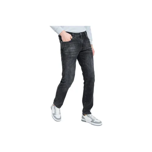 FAIRWHALE Джинсы Мужские Угольный Черный