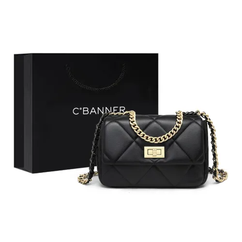 C°BANNER Сумка через плечо из синтетической кожи среднего размера женская черная