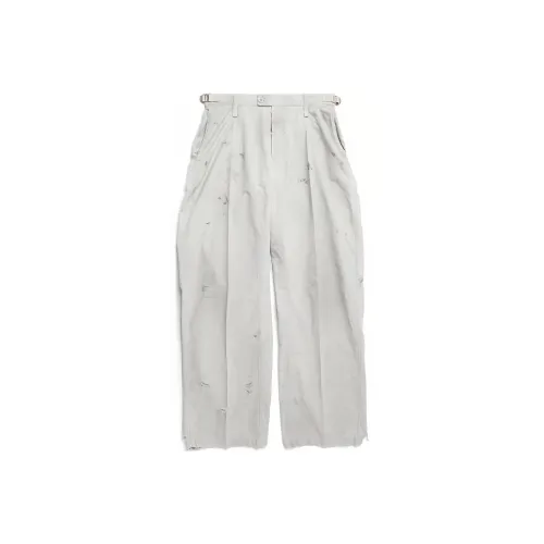 Balenciaga SS23 Повседневные брюки свободный крой унисекс светлый серый