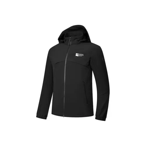 QIAODAN Тренчкот Мужской Черный