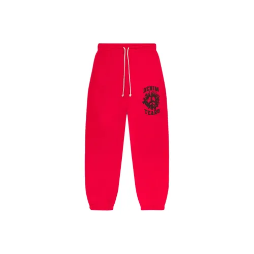 Denim Tears Concrete Boys Collaboration Red Унисекс Вязаные Спортивные брюки
