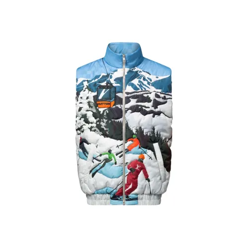 LOUIS VUITTON SKI Skiing Series FW24 Пуховая куртка Мужская Синяя