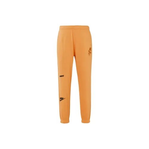 Nike Orange Men's Casual Pants Найк Оранжевые Мужские Повседневные Штаны