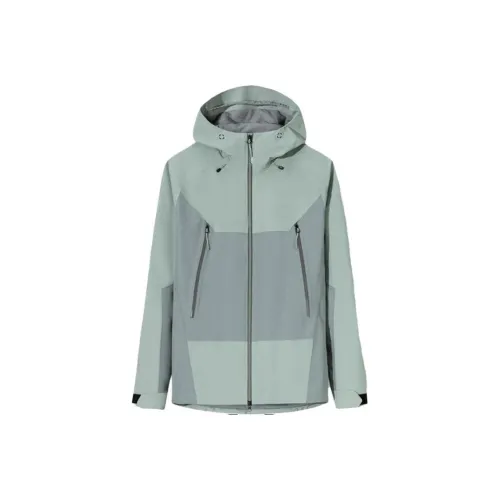 ANTA Водонепроницаемый и Теплый Ветровка Мужской Trace Зеленый Гранитно-Серый