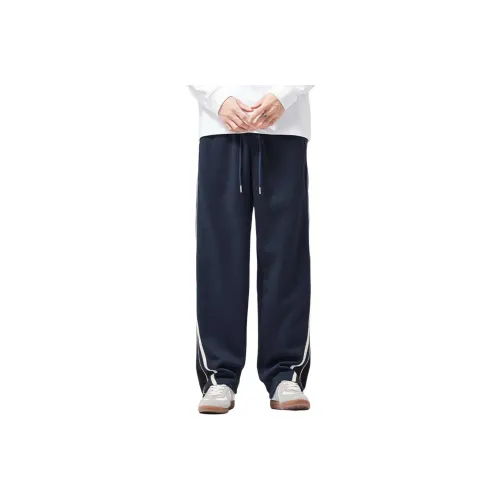 UOOHE Темно-синие мужские повседневные штаны