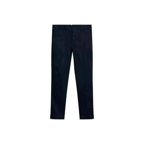 J.Lindeberg Grant Linen Elastic Pants Casual Pants Men's Marine Blue