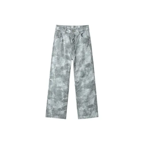 ASHER LEVINE Серые Унисекс Джинсы