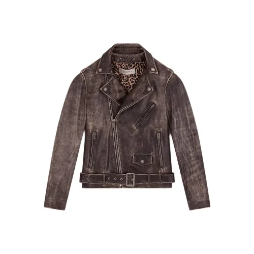 Golden Goose Мужские черные кожаные куртки