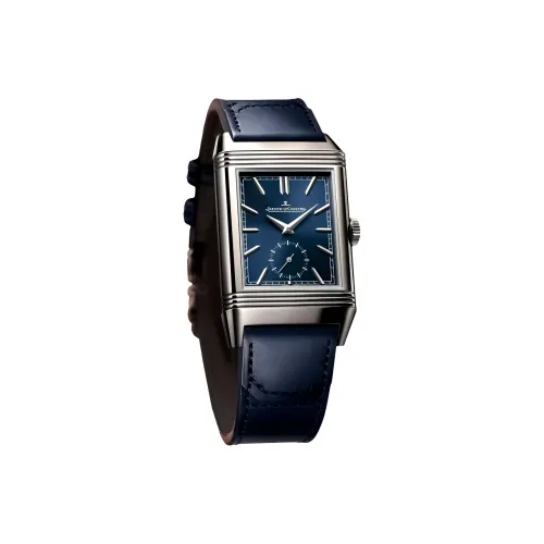 Jaeger LeCoultre Механизм с ручным заводом Мужские часы Flip Collection REVERSO 47mm*28,3mm*10,34mm Синий